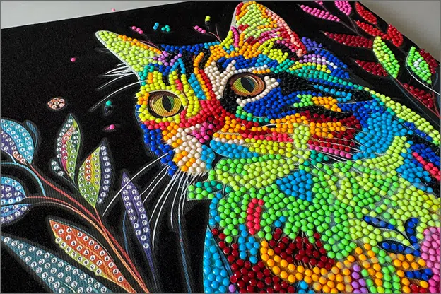 tips voorbeelden Action Diamond painting canvas neon velvet